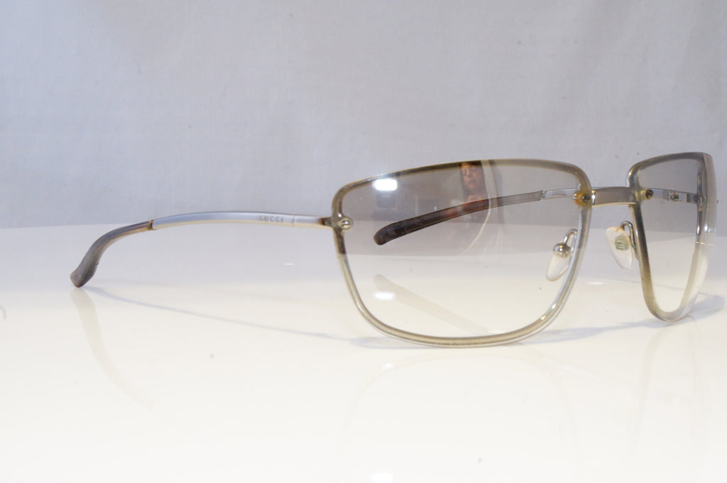 GUCCI Mens Vintage 1990 Designer Sunglasses Silver Wrap GG 1692 6LBNN 19232