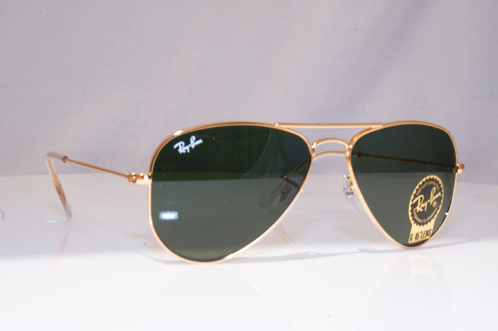 RAY-BAN Mens Womens Boxed Designer Sunglasses Gold Aviator Small RB 3044 17335