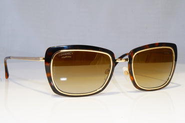 CHANEL Womens Polarized Designer Sunglasses Gold Rectangle 4203 395/S9 19369