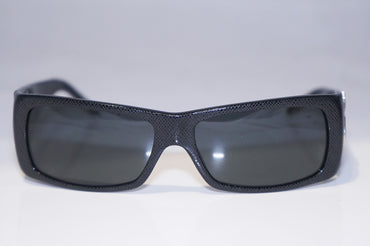 PRADA Mens Unisex Designer Sunglasses Black Rectangle SPR 11H 7JS-1A1 14947