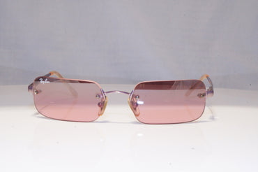 RAY-BAN Womens Boxed Vintage Sunglasses Silver Rectangle RB 3192 025/7E 21328