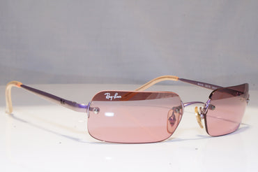 RAY-BAN Womens Boxed Vintage Sunglasses Silver Rectangle RB 3192 025/7E 21328