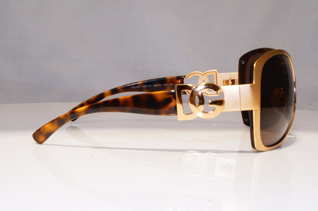 DOLCE & GABBANA Womens Oversized Sunglasses Gold Butterfly DG 2031 065/73 21275