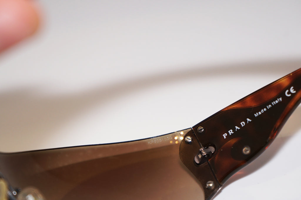 PRADA Womens Designer Sunglasses Brown Wrap SPR 58F 2BU-6S1 16147