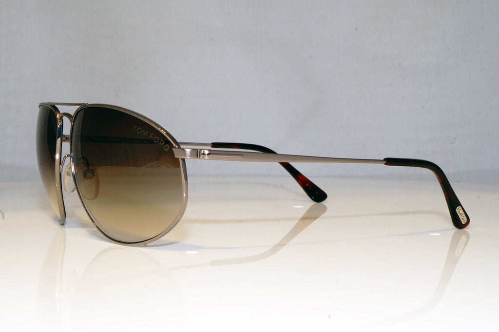 TOM FORD Mens Designer Sunglasses Silver Aviator Nicholai TF189 10F 16731