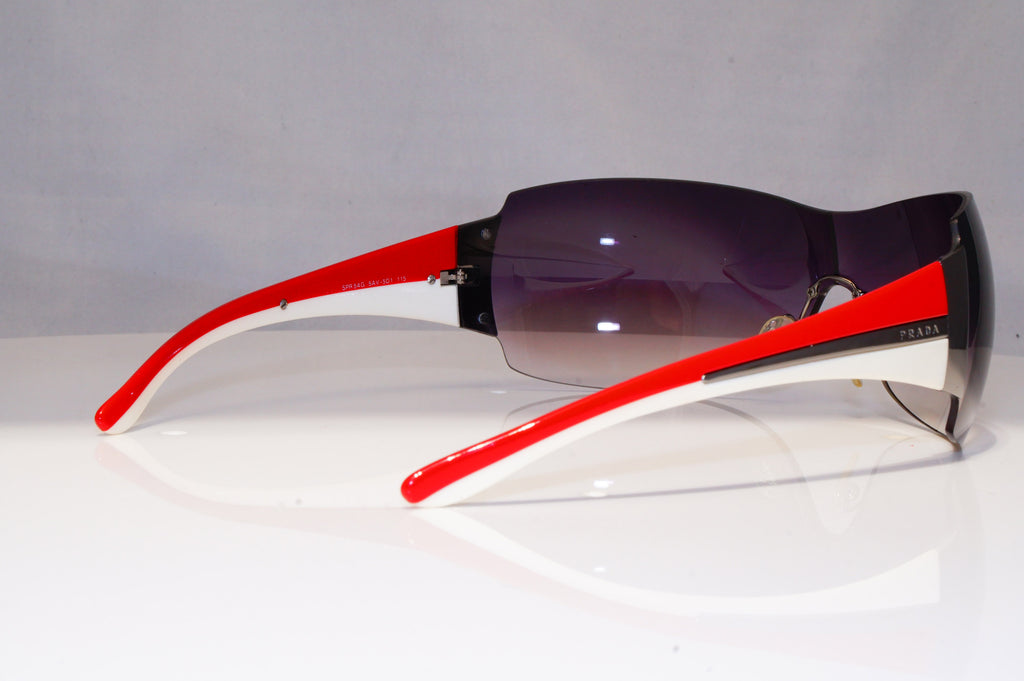 PRADA Mens Womens Unisex Designer Sunglasses Red Shield SPR 54G 5AV-5D1 21246