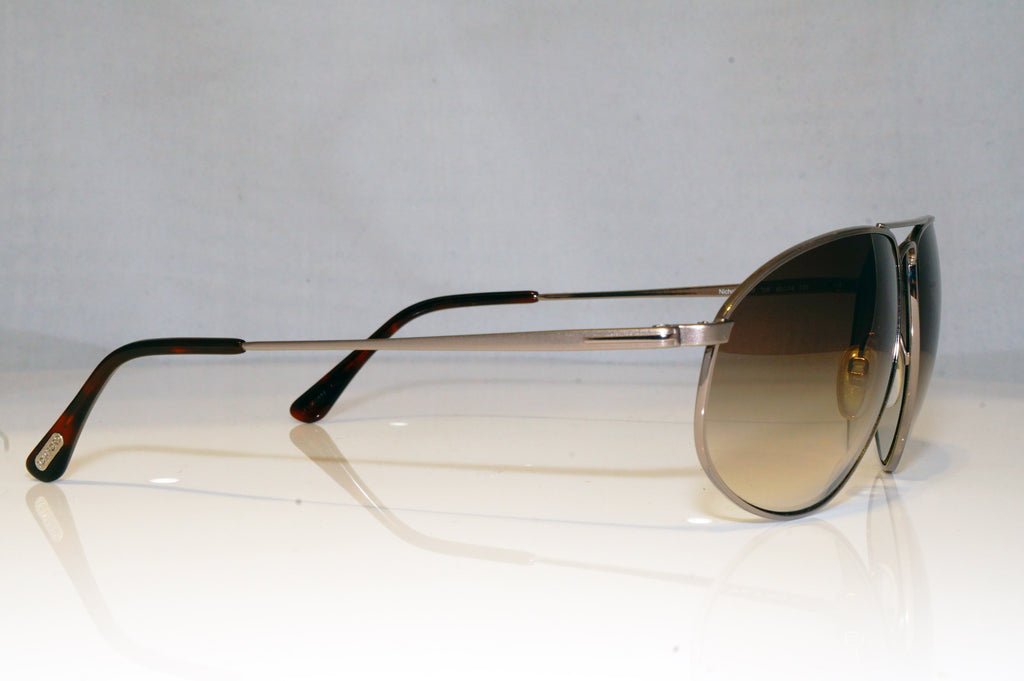 TOM FORD Mens Designer Sunglasses Silver Aviator Nicholai TF189 10F 16731