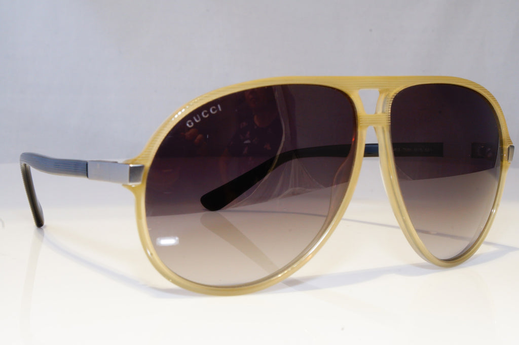 GUCCI Mens Designer Sunglasses Black Pilot GG 1646 75UN6 19211