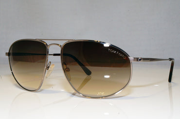 TOM FORD Mens Designer Sunglasses Silver Aviator Nicholai TF189 10F 16731