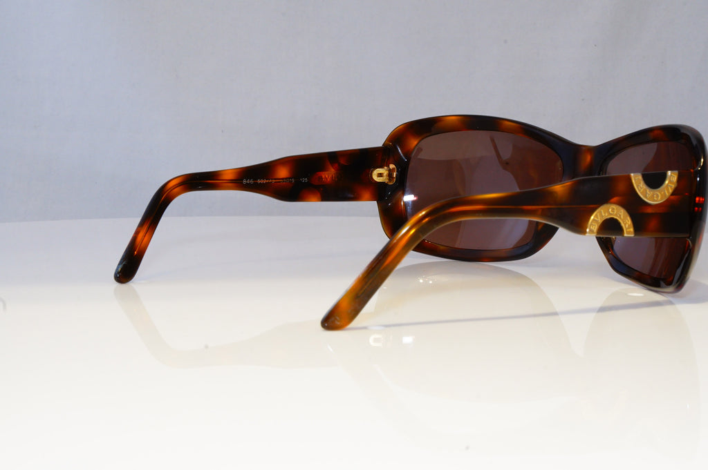 BVLGARI Womens Vintage 1990 Designer Sunglasses Brown Butterfly 846 502/73 19192