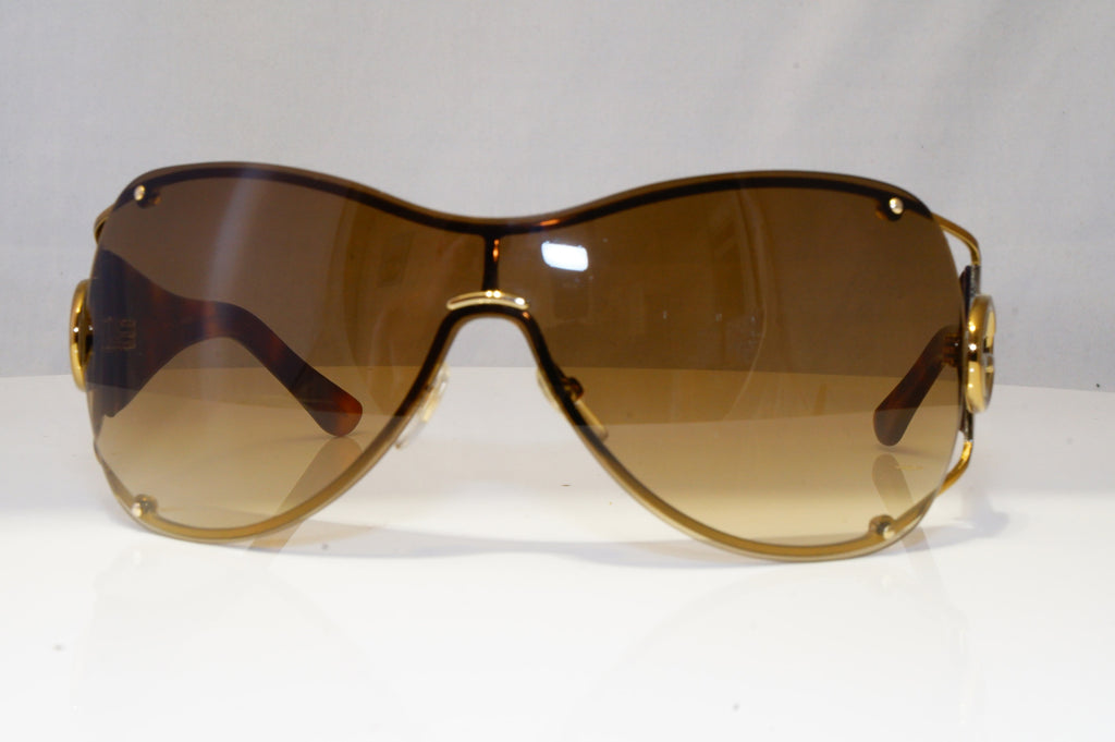GUCCI Womens Oversized Designer Sunglasses Brown Shield GG 2802 OVC2K 22065