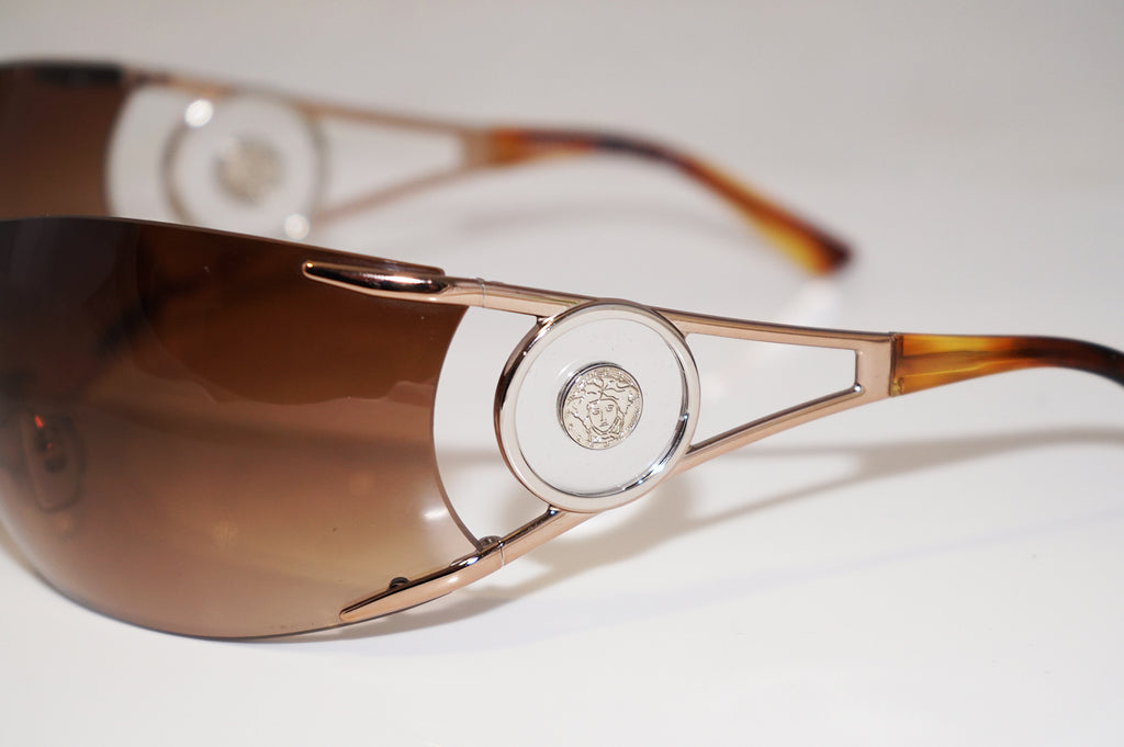 VERSACE Womens Designer Sunglasses Brown Shield MOD 2086 1052/13 16232