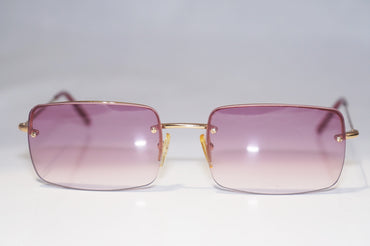 GUCCI 1990 Vintage Mens Designer Sunglasses Gold Rectangle GG 1653 T7J 14812