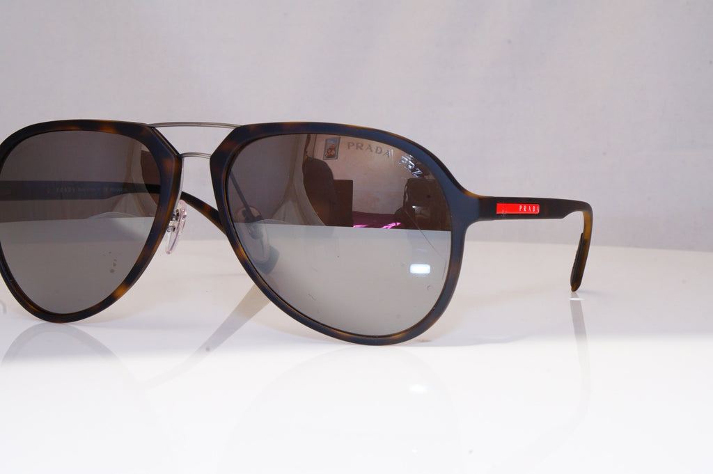 PRADA Mens Polarized Mirror Designer Sunglasses Pilot SPS 05R U61-5KO 18425