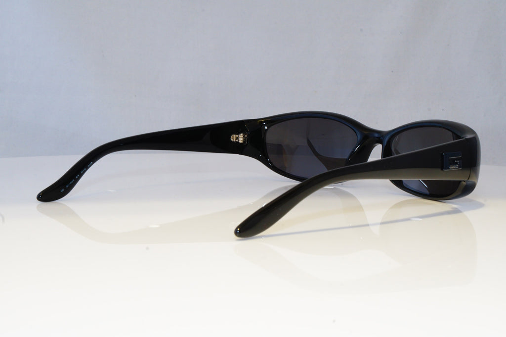 GUCCI Mens Womens Vintage Designer Sunglasses Black Rectangle GG 2456 61K 19206