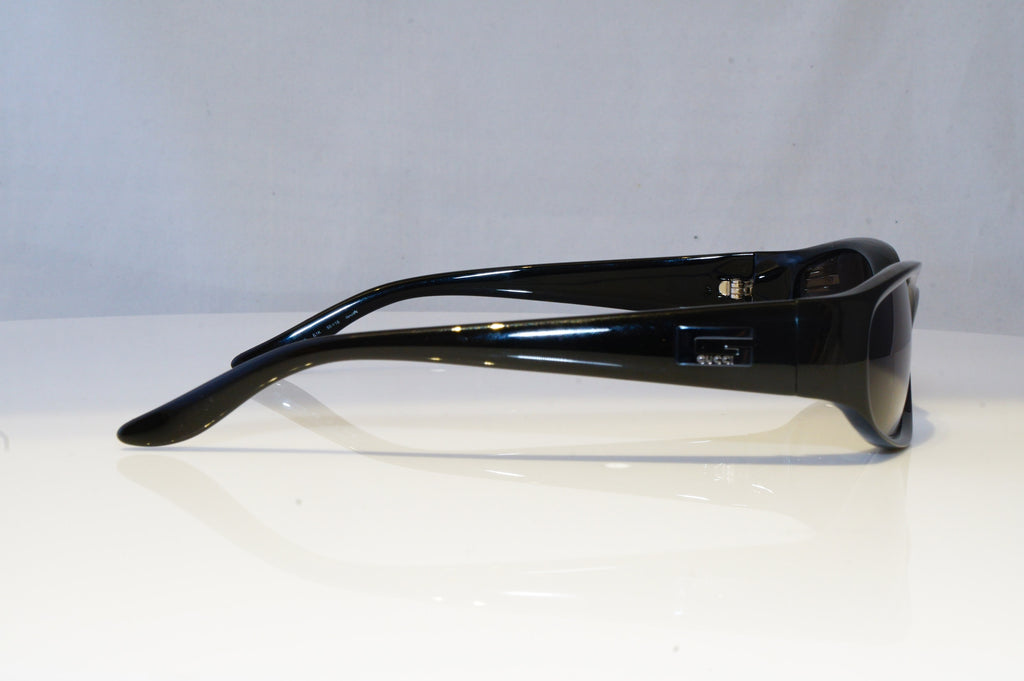GUCCI Mens Womens Vintage Designer Sunglasses Black Rectangle GG 2456 61K 19206