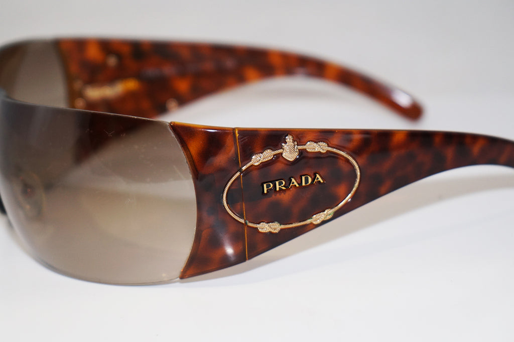 PRADA Womens Designer Sunglasses Brown Shield SPR 16H 2AU-6S1 16172