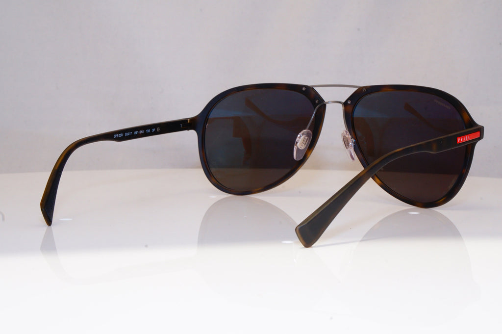 PRADA Mens Polarized Mirror Designer Sunglasses Pilot SPS 05R U61-5KO 18425