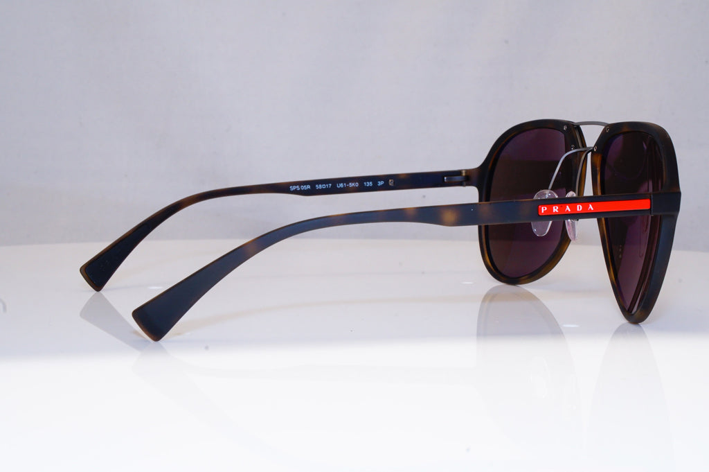 PRADA Mens Polarized Mirror Designer Sunglasses Pilot SPS 05R U61-5KO 18425