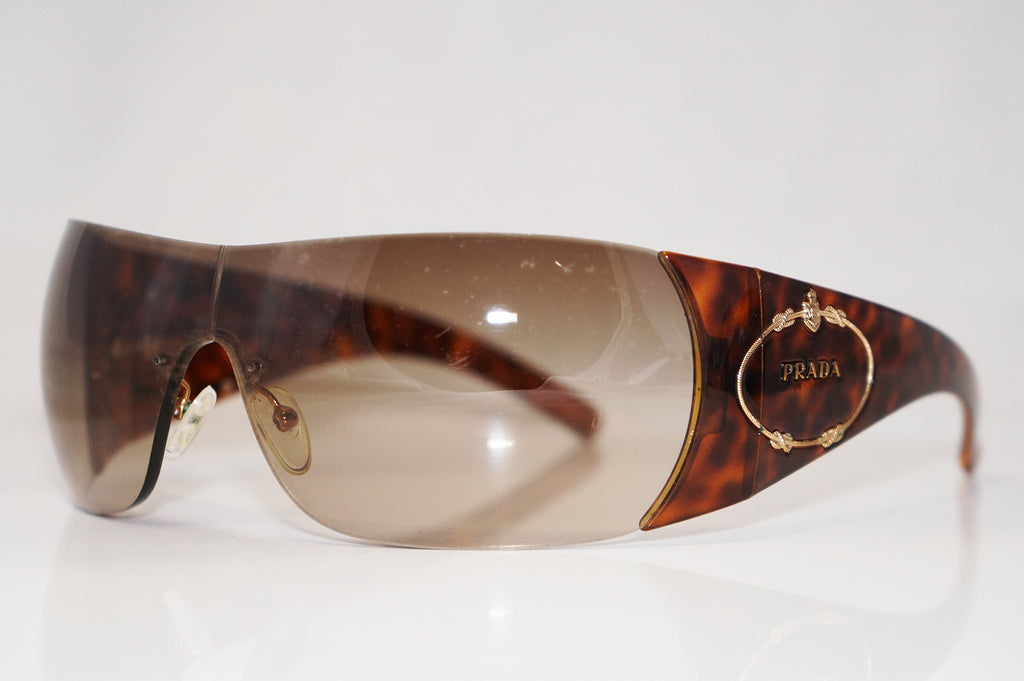 PRADA Womens Designer Sunglasses Brown Shield SPR 16H 2AU-6S1 16172