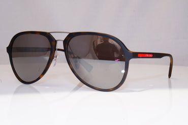 PRADA Mens Polarized Mirror Designer Sunglasses Pilot SPS 05R U61-5KO 18425