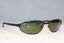RAY-BAN Mens Vintage 1990 Designer Sunglasses Black Wrap FLIGHT W3163 BLK 19364