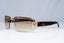 GUCCI Mens Womens Vintage 1990 Sunglasses Brown Rectangle GOLD GG 1797 NR1 22073