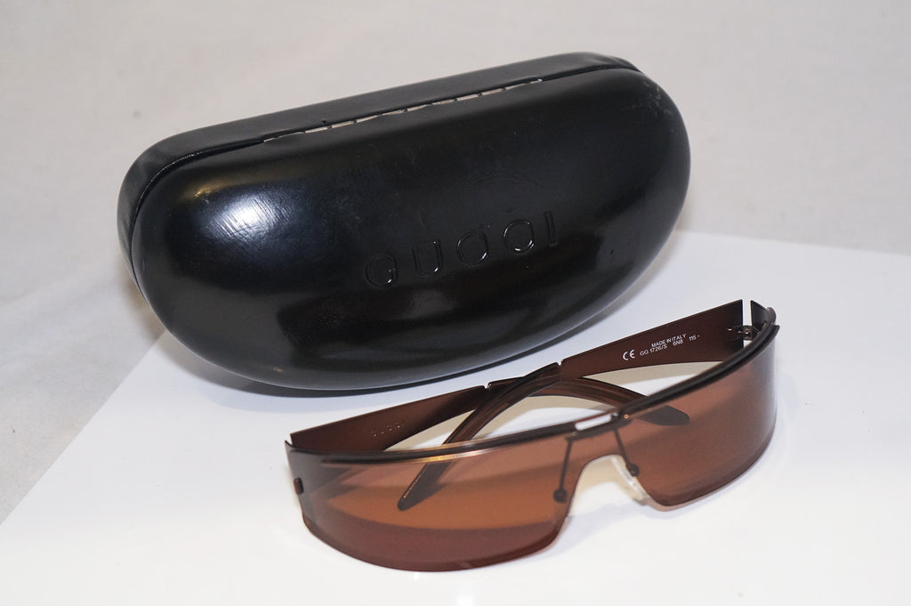 GUCCI 1990 Vintage Mens Designer Polarized Sunglasses Brown GG 1726 6N8 14816