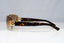 GUCCI Mens Womens Vintage 1990 Sunglasses Brown Rectangle GOLD GG 1797 NR1 22073