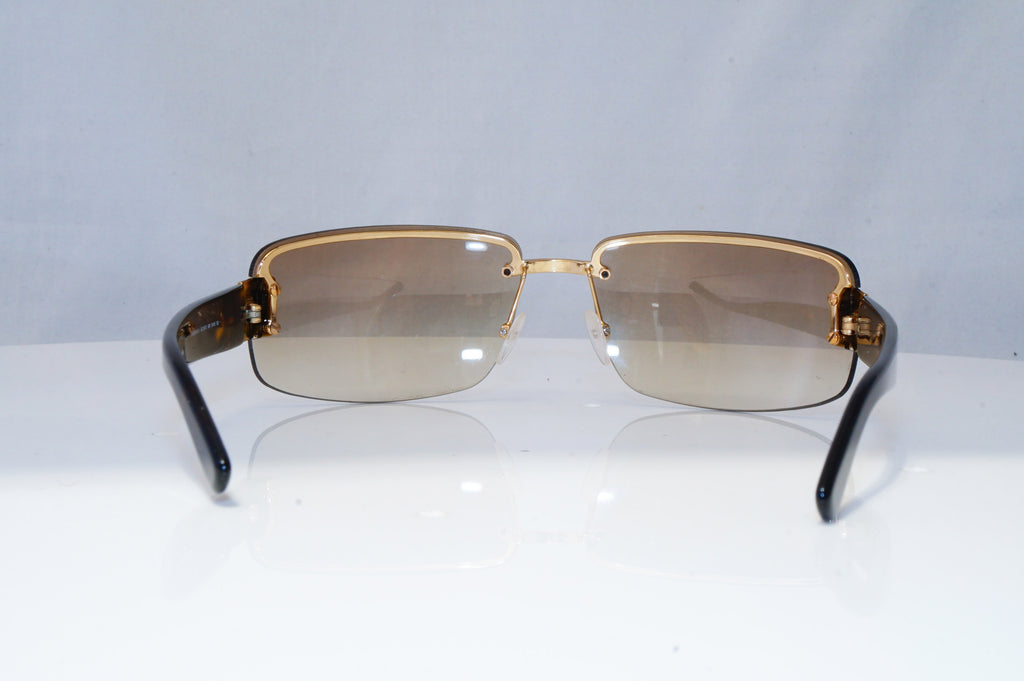 GUCCI Mens Womens Vintage 1990 Sunglasses Brown Rectangle GOLD GG 1797 NR1 22073