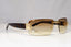 GUCCI Mens Womens Vintage 1990 Sunglasses Brown Rectangle GOLD GG 1797 NR1 22073