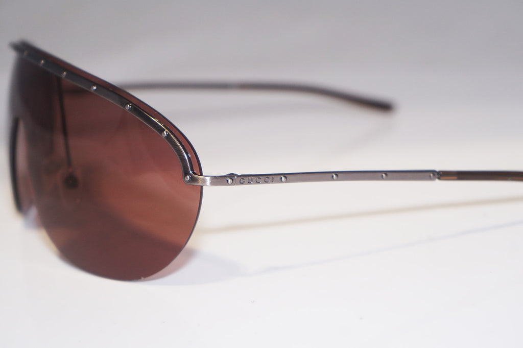 GUCCI Mens Unisex Designer Sunglasses Silver Shield GG 2696 AU1 14941
