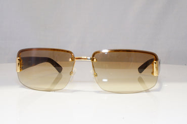 GUCCI Mens Womens Vintage 1990 Sunglasses Brown Rectangle GOLD GG 1797 NR1 22073