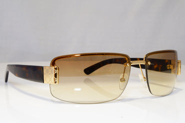 GUCCI Mens Womens Vintage 1990 Sunglasses Brown Rectangle GOLD GG 1797 NR1 22073