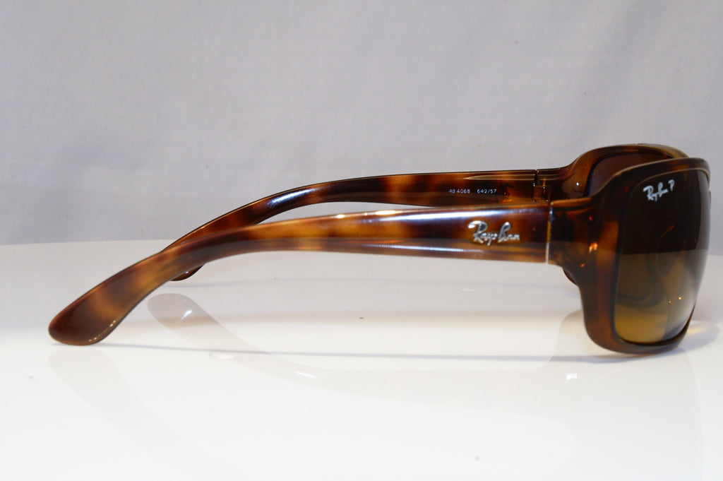 RAY-BAN Mens Womens Unisex Polarized Sunglasses Brown Wrap RB 4068 642/57 22090