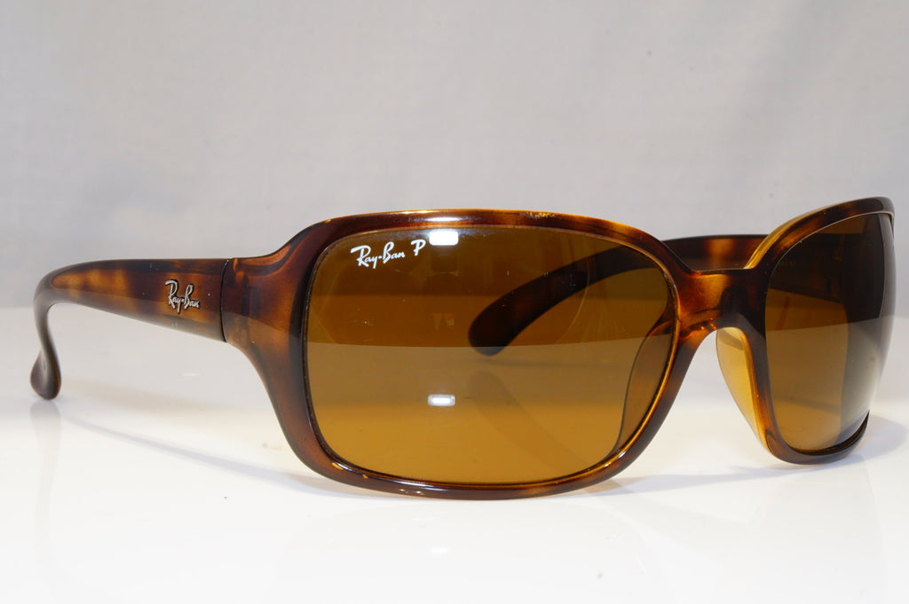 RAY-BAN Mens Womens Unisex Polarized Sunglasses Brown Wrap RB 4068 642/57 22090