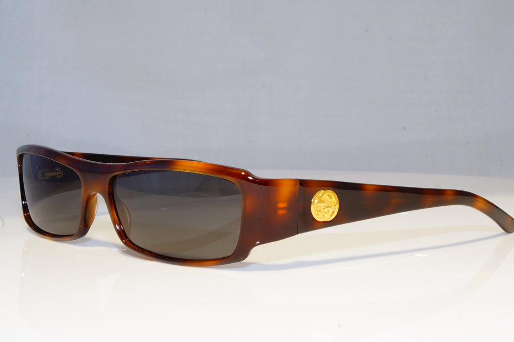 GUCCI Mens Vintage 1990 Designer Sunglasses Brown Rectangle GG 1482 05L 19358