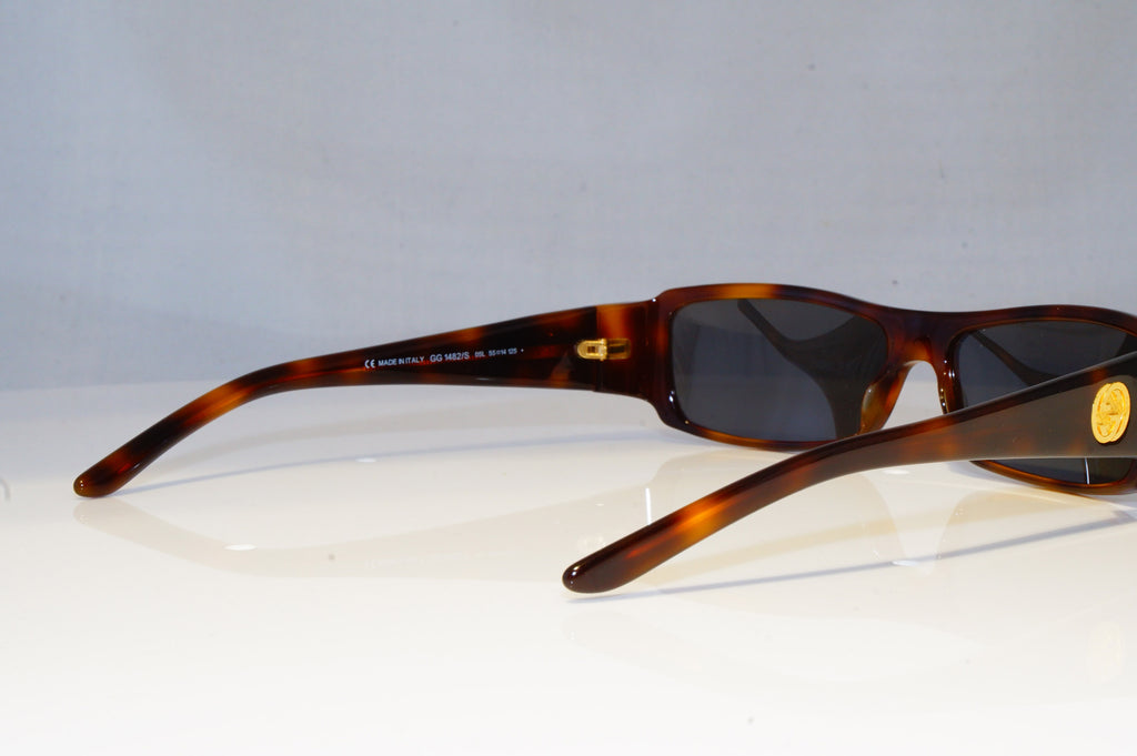 GUCCI Mens Vintage 1990 Designer Sunglasses Brown Rectangle GG 1482 05L 19358