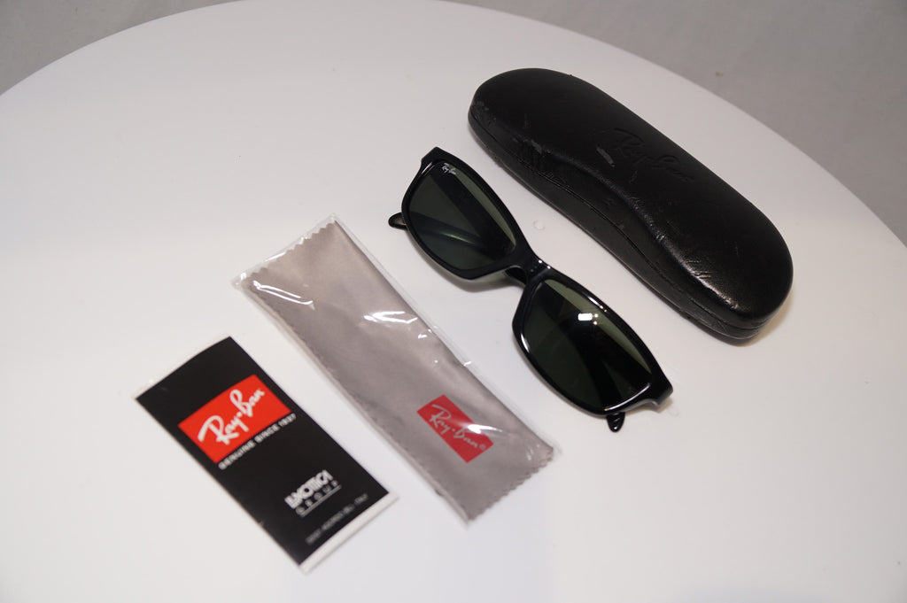RAY-BAN Mens Vintage 1990 Designer Sunglasses Black Rectangle RB 2117 901 19368