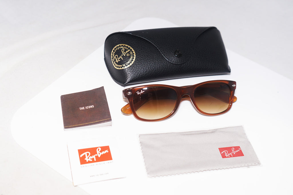 RAY-BAN Mens Unisex Designer Sunglasses Brown New Wayfarer RB 2132 717/51 14827