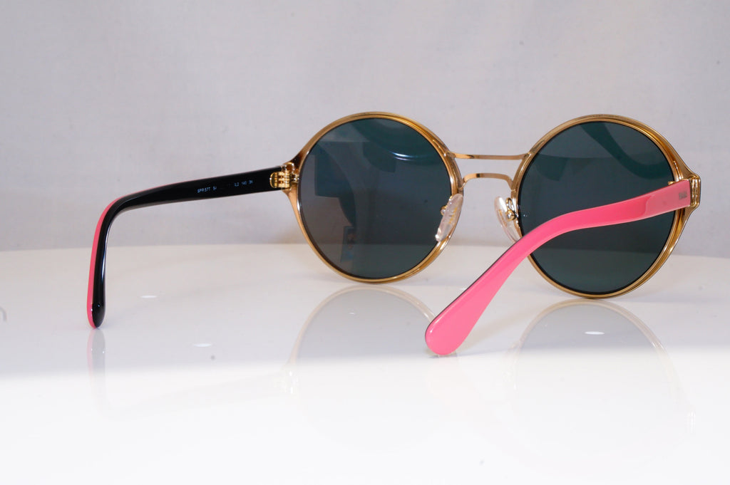 PRADA Womens Mirror Designer Sunglasses Pink Round SPR 57T 2AG-5L2 18362