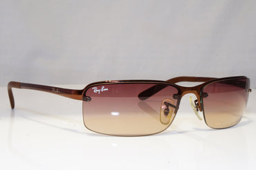 RAY-BAN Mens Vintage 1990 Sunglasses Brown Wrap FLIGHT RB 3217 014/13 22087