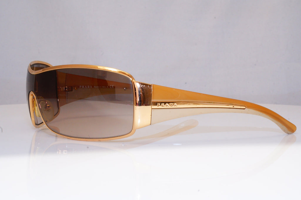 PRADA Mens Womens Unisex Designer Sunglasses Brown Shield SPR 53H 2AG-6S1 18310