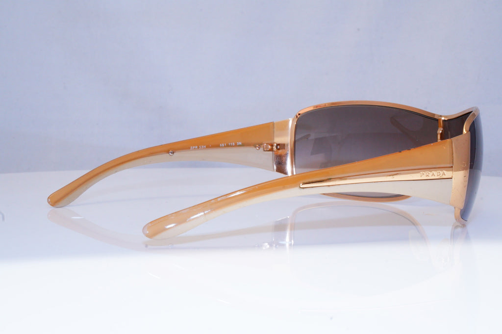 PRADA Mens Womens Unisex Designer Sunglasses Brown Shield SPR 53H 2AG-6S1 18310