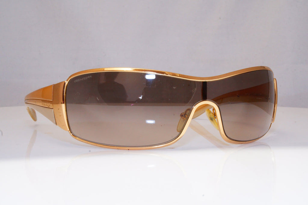 PRADA Mens Womens Unisex Designer Sunglasses Brown Shield SPR 53H 2AG-6S1 18310