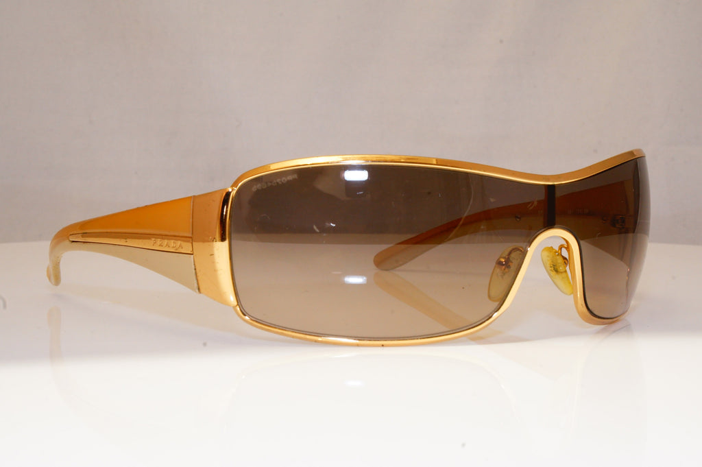 PRADA Mens Polarized Designer Sunglasses Black Rectangle SPR 510 DHG-5W1 18309