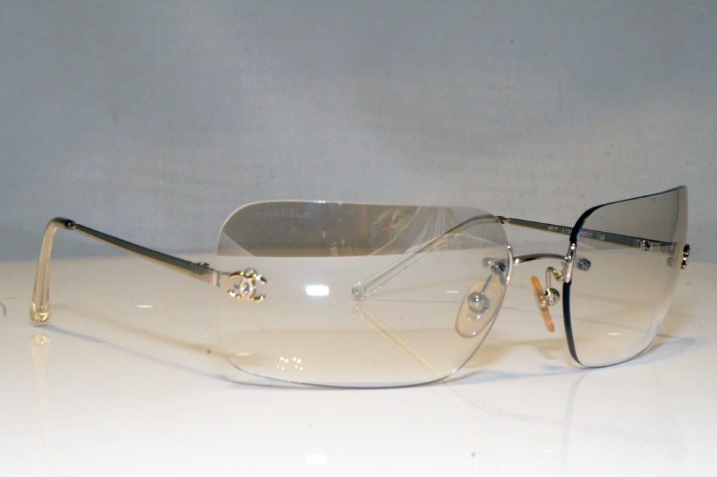 CHANEL Womens Designer Sunglasses Silver Rimless 4017 124/6I 16715