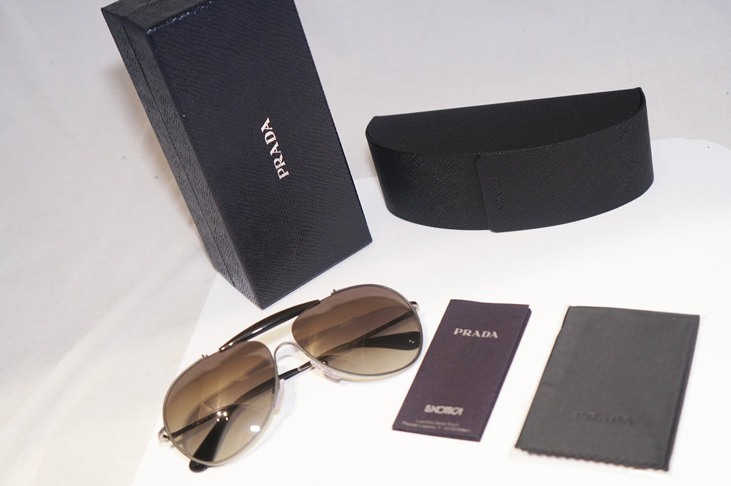 PRADA Boxed Mens Designer Sunglasses Silver Aviator SPR 56S UFT-5O2 14912