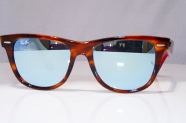 RAY-BAN Mens Womens Mirror Sunglasses Brown Wayfarer RB 2140 1178/30 22089