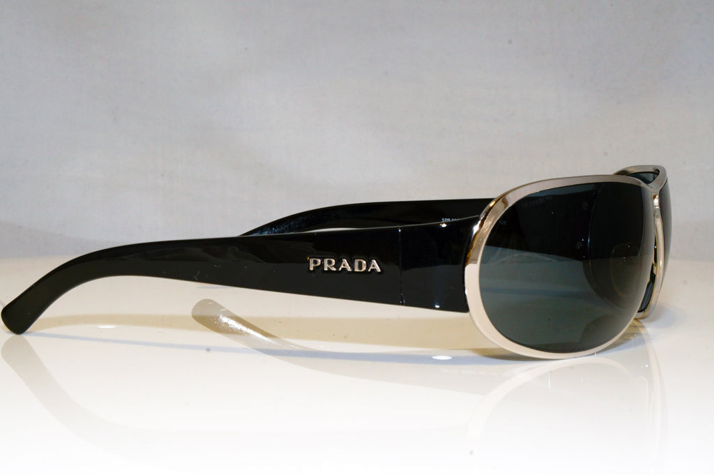 PRADA Mens Designer Sunglasses Black Wrap SPR 70G 1BC-1A1 16712